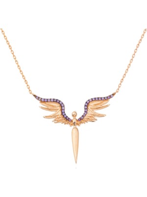 925 Gümüş Melek 925 Ayar Gümüş Kolye