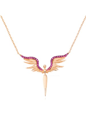 925 Gümüş Melek 925 Ayar Gümüş Kolye