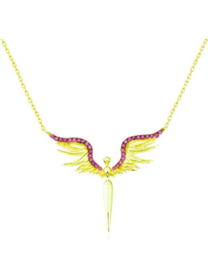 925 Gümüş Melek 925 Ayar Gümüş Kolye