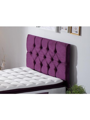 Niron Purple Başlık Tek Kişilik Yatak Başlığı - 90 cm Mor Kumaş Başlık - Baza ve Karyola Başlığı