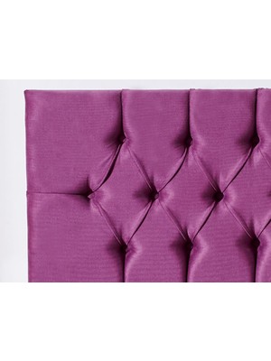 Niron Purple Başlık Çift Kişilik Yatak Başlığı - 140 cm Mor Kumaş Başlık - Baza ve Karyola Başlığı