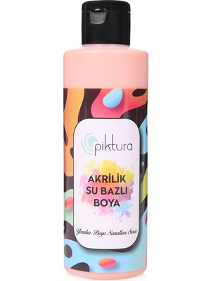 Piktura Su Bazlı Akrilik Boya 200 ml  AR245 Masal Pembe