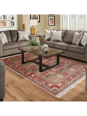 Alanur Home Eko Trend Djt Halı Yıkanabilir Kaymaz Taban M12295 Persian Bordo