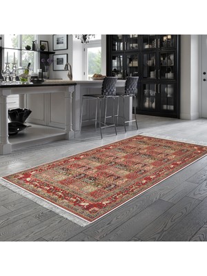 Alanur Home Eko Trend Djt Halı Yıkanabilir Kaymaz Taban M12343 Persian Bordo