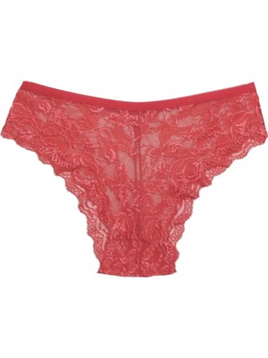 ASM0111 Bayan Kırmızı Beli Lastikli Tanga String