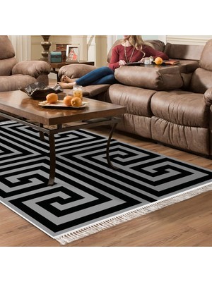Alanur Home Eko Trend Djt Halı Yıkanabilir Kaymaz Taban 768 Modern Gri