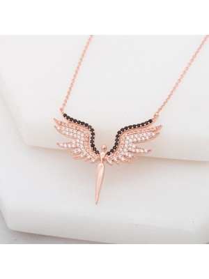 925 Gümüş Melek Kanadı  925 Ayar Gümüş Kolye