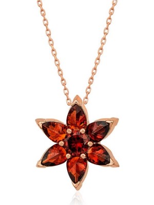 925 Gümüş Lotus Çiçeği 925 Ayar Gümüş Kolye