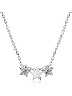 925 Gümüş Yıldız Dizisi 925 Ayar Gümüş Kolye