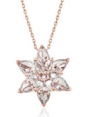 925 Gümüş Lotus Çiçeği 925 Ayar Gümüş Kolye