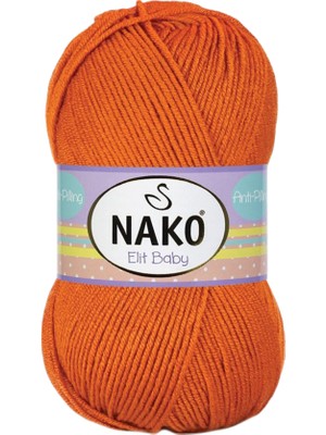 Nako Elit Baby Anti-Pilling El Örgü Ipi Ipliği Yünü Renk KODU:3411-TABA