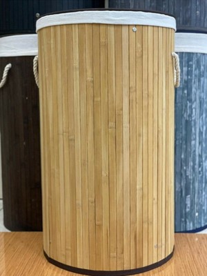 Sever Bambu Çamaşır Sepeti Yuvarlak 33125 Naturel