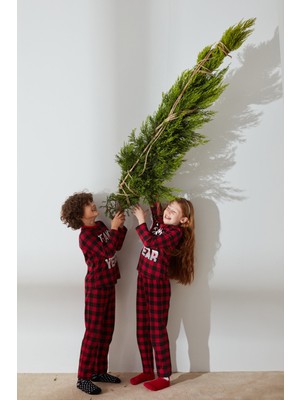 Penti Kırmızı Unisex Fam Team 2li Pijama Takımı