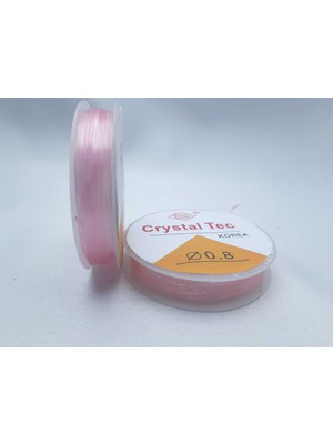 Be Beauty  Gül Kurusu Renkte 0,8 mm Kalınlıkta Silikonlu Lastik Misina (2 Adet)