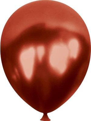 Kikajoy Ki̇kajoy Metali̇k Balon Baskisiz 100 'lü  Bordo