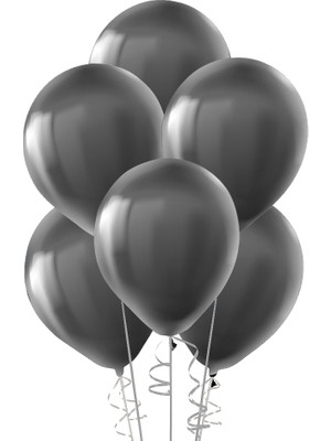 Kikajoy Ki̇kajoy Stand Balonu 12 'li Pastel Si̇yah