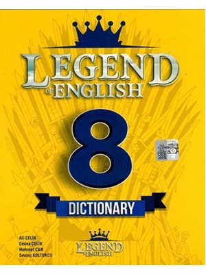 Legend English 8. Sınıf Sözlük Cep Boy Eğitim Kitabı Sınav Bilgisi ile 115 Sayfa