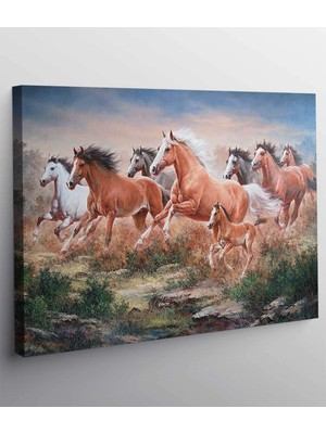 MonoStella At Resimli Kanvas Tablo