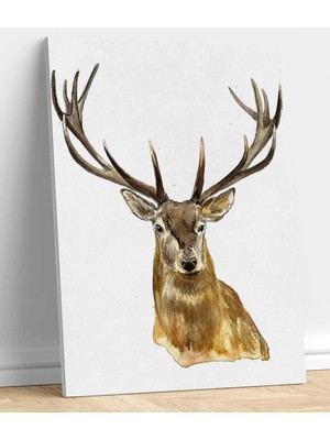 MonoStella Geyik Resimli Kanvas Tablo