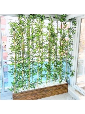 Bambu Yapay Bambu Ağaci 2 Metre Boyundadir Çam Ağaci Lambi̇ri̇ Saksida Bambu Ağaç