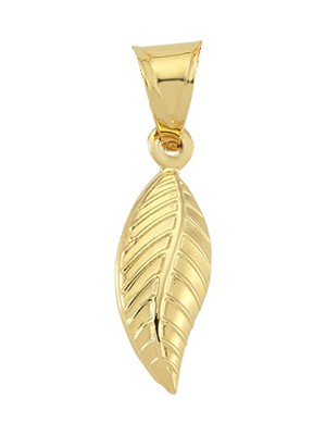 Altın Sepeti Altın Yaprak Kolye Ucu