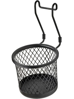 IKEA Siyah Renk Asılabilir Delikli Kaşıklık Çatal Kaşıklık Bıçaklık 14X16 cm Siyah