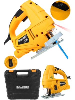 Bulldozer Profesyonel Lazerli Deküpaj Testere Makinesi Çantalı 3800 W