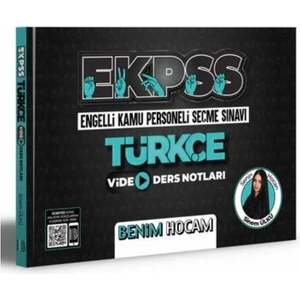 Benim Hocam Yayınları  EKPSS Türkçe Video Ders Notları - Sinem Ülkü