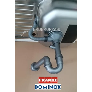 Domi̇nox Franke Evye Si̇fon Takımı Kare Taşmalı