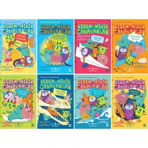Kerem ile Minik Canavarlar Serisi 8 Kitap Set - Zanna Davidson