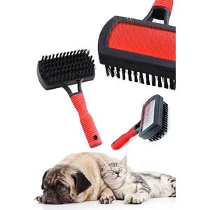 Rose Spring Kozmetik Çift Taraflı Kedi Köpek Evcil Hayvan Fırçası81