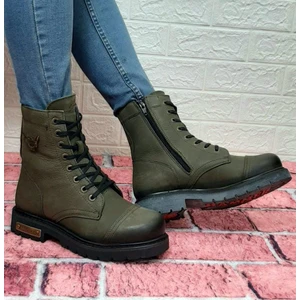 Hammer Jack 18505 Dock Step Haki Fermuarlı 1.sınıf Hakiki Deri  Erkek Bot