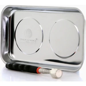 240X140 mm Mıknatıs Alet Tutucu Paslanmaz Tepsi ve 60 mm Alet Tutucu Kalem Tip Çubuk 2'li Set