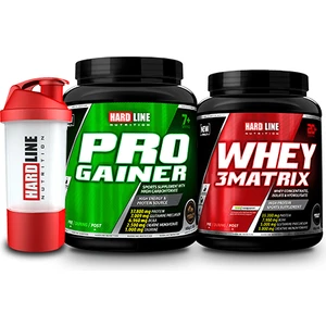 Hardline Nutrition Kas Kombinasyonu Progainer 1406 gr Whey3 Matrix 908 gr