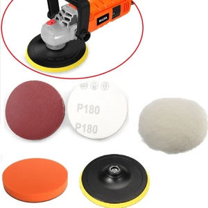 Oto Araç Kaporta Boya 180MM Cırt Taban Bone Sünger Cırt Zımpara Polisaj Seti