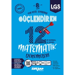 Ankara Yayıncılık 8.Sınıf  Matematik Güçlendiren Denemeleri