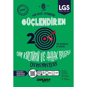 Ankara Yayıncılık 8.Sınıf  Din Kültürü Kültürü ve Ahlak Bilgisi Güçlendiren Denemeleri