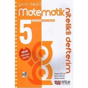 Nitelik Yayınları 5. Sınıf Matematik Nitelik Yayınlarıli Defterim Nitelik Yayınları9786052723258