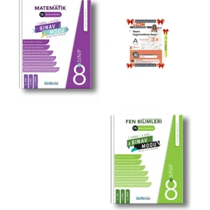 Pruva Akademi 8. Sınıf Sınav Modu Matematik - Fen Bilimleri Deneme Set