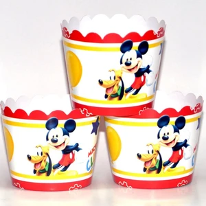 Kelebek Oyuncak Mickey Mouse Cupcake (Muffin) Kabı (25 Adet)