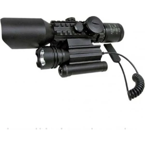 3-10x42 Nikula Zoomlu Av Tüfeği Dürbünü Tüfek Lazeri Zenon Fenerli M9