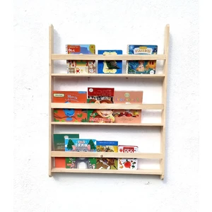 Ahşap Montessori Kitaplık - Çocuk Odası Kitaplığı