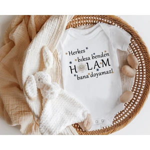 Niles Baby Design For Baby Niles Baby Design For Baby Herkes Bıksa Benden Halam Bana Doymaz Yazılı Kısa Kol Zıbın