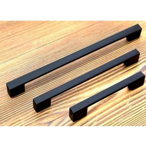 Trs Köprü Mat Siyah 160 mm Dolap Çekmece Kulpları