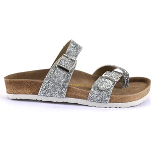 LARA Kadın Terlik Gümüş Sim