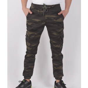Black Steel Slim Fit,bel ve Paça Lastikli,kargo Cepli Kamuflaj Desen PANTOLON-91000