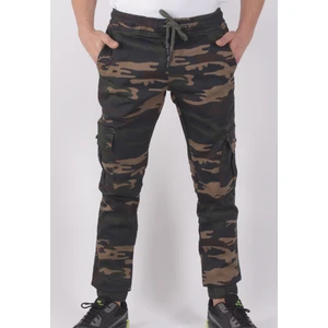 Black Steel Slim Fit,bel ve Paça Lastikli,kargo Cepli Kamuflaj Desen PANTOLON-91000