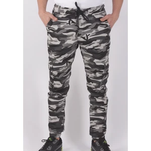 Black Steel Slim Fit,bel ve Paça Lastikli,kargo Cepli Kamuflaj Desen PANTOLON-91000