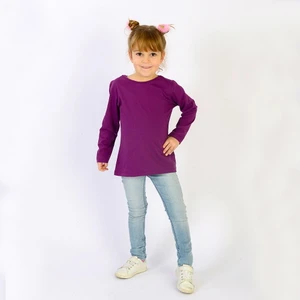 Think Simple Think SimpleThink Simple Organik Kız Çocuk Uzun Kollu T-Shirt - Mor