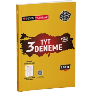 Pegem Akademi Yayıncılık 2022 TYT 3 Deneme